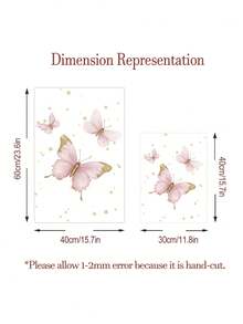 3pcs Personalized Wall Art Prints, Customized Name Unicorn & Butterfly Canvas Painting, Cute For Girl's Room, Apartment, Home Decor, Unique Birthday Gift For Friends, Kids, Family, Unframed - Pink - View 3