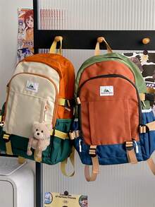 Dopamin-Farben süßer Bonbon Rucksack, multifunktionaler modischer Rucksack geeignet für Laptops und Tablets, leichter atmungsaktiver Rucksack, großer Kapazität Studentenrucksack, geeignet für Reisen, Universität/Highschool Schulanfang, Urlaub/Geburtstags Geschenk - Verschiedenfarbig - Übersicht 8