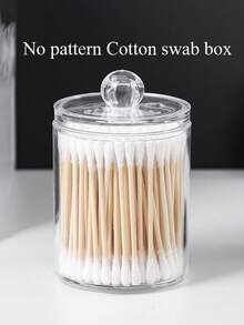 蝴蝶结棉签收纳盒，棉签收纳架，棉签牙签收纳罐，透明亚克力化妆棉收纳盒，化妆刷收纳盒，化妆品收纳盒，适用于家庭、办公室、桌面，清洁球收纳盒，浴室收纳罐，透明罐，适用于棉签、清洁球、化妆棉、牙签（手工测量：存在1-2厘米误差） - 彩色 - 查看 9