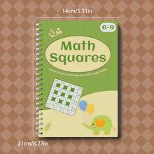 6-12 Years Old Children Math Block Puzzle Book Set (3 Difficulty Levels: 6-9 Years/9-12 Years/12+ Years) | Number Logic Grid Brain Games, Improve Concentration And Problem Solving Skills, Screen-Free Quiet Time And Travel Activity | Christmas/Birthday/Back To School Gift - Math Squares - View 3