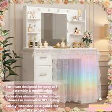 Vanities & Vanity Benches - White - View 5