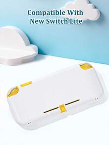白色图案保护壳，1个装，兼容Switch2/Switch NS/Switch OLED/Switch Lite，兼容Switch游戏机配件，保护您的游戏设备，Switch玩家的最佳礼物 - 查看 14