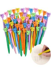 Spring Gift Creative Cute Axolotl Shaped Erasers, Kawaii Style Erasers Suitable For Pencils, Fun Cartoon Erasers, Back To School Supplies, Birthday Classroom Gift - Multicolor - View 4