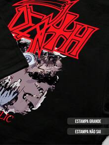 Unisex Death Band T-Shirt With Classic Death Metal Print, Black, 100% Soft Cotton - 黑色 - 查看 3
