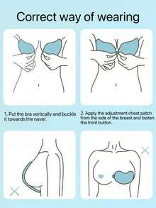 1 Pair Mango-Shaped Adhesive Cleavage Enhancing Nipple Covers, Skin Tone - Apricot - View 4