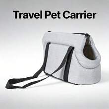 Bolso de transporte plegable para mascotas de dos colores, transpirable, para viajes al aire libre, bolso bandolera/mochila para perros y gatos - Multicolor - Ver 7