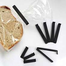 15pcs Black Plastic Bag Clips - 4.33-Inch Length, Durable Food Storage Sealing Clips For Freshness And Organization, Perfect For Home And Restaurant Use - 15件 - 查看 8