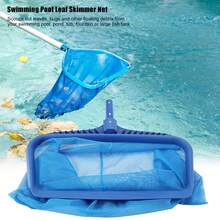 Red skimmer para hojas para la limpieza de piscinas: red de repuesto para piscinas de 40 x 41 cm, red de malla para la limpieza de piscinas y rastrillo separador para estanques. Apto para palos estándar. - A - Ver 6