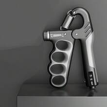 可调节阻力握力器 - 机械计数腕力器，11.02-220.46磅握力训练器，适用于健身房训练 - 彩色 - 查看 8