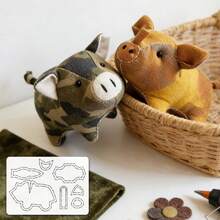 1pc Cute Pig Sewing Patchwork Soft Template DIY Pig Pattern PET Quilting Template, Pattern Transfer Tool For Patchwork, Embroidery, Home Decor - Handmade Template, Suitable For DIY Enthusiasts, Sewing Accessories, Durable Handmade Template - Classic - View 4