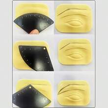 3pcs Reusable Metal Eyebrow Shaping Stencil Kit - 1 Minute Eyebrow Shaper, Fits Different Brow Types, Numbered Template Set For Home Use - Black - View 3