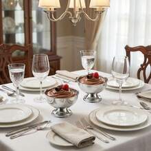 1个不锈钢冰淇淋碗，可作圣代杯、水果沙拉碗、奶茶杯、甜点杯、小吃碗、蛋糕杯 - 銀色 - 查看 3