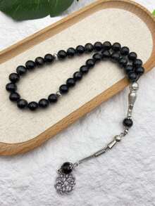 1串33颗10毫米中国结吊坠念珠，奢华时尚手链，适合斋月、开斋节、圣诞节礼物 - 彩色 - 查看 1