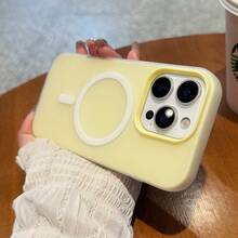 Liquid Silicone Phone Case In Solid Yellow - Anti-Yellowing & Soft Protective, Compatible With [Device], Waterproof, Shockproof, Anti-Fall, Anti-Scratch - Kiểu 9 (1 chiếc) - Xem 4