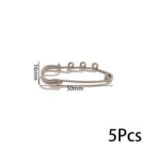 1/5pcs Stainless Steel 50mm Big Safety Pins With Jump Rings For Clothes Sewing Brooch DIY Craft Findings Jewelry Making Supplies - Pin - View 8