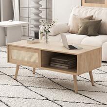 Coffee Tables - Natural Wood + MDF - View 3