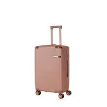 4-Piece Hard Luggage, 360 °   Dual Rotating Four-Wheel Luggage, Password Lock, Lightweight Universal Wheel Luggage, Portable Luggage. On-Site - Vàng hồng + ABS - Xem 4