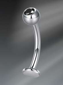 14G Floating Belly Button Rings Floating Belly Rings Flat Back Belly Rings,8/10/12/14mm Flat Back Belly Button Rings Floating Navel Piercing Jewelry Belly Button Rings Titanium Steel G23 Floating Belly Button Rings Flat Back Navel Rings Piercing Jewelry, Long Belly Rings Internal Threaded Navel Ring Hypoallergenic Belly Piercing Body Jewelry For Women Men Navel Barbell Stud Body Piercing - Silver - View 5