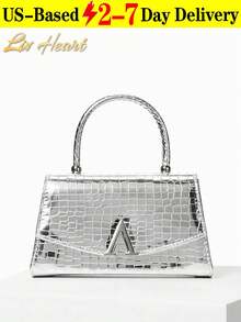 Women's Solid Color Mini Square Satchel Evening Bag, Elegant Dinner Chain Bag For Women,Elegant,Exquisite Patent Square Evening Bag For Party Dinner Bag,Clutch Bag For Party Girl,Woman,For Female Perfect For Party,Wedding,Prom,Dinner/Banquet,Best Gift For Women's Clip Glitter Dinner Wallet For Carnival Wedding Handbag For Party And Prom - Bạc - Xem 12