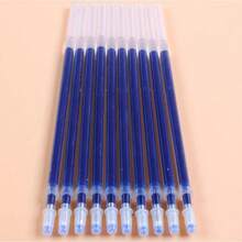 0,5mm 20 unids/set recambio de pluma de Gel varillas de firma de oficina tinta roja azul negra papelería para oficina escuela suministros de escritura manijas aguja 6DLH - Tinta negra - Ver 8