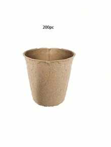 Pulp Seedling Pots, Disposable Seedling Cups, Seed Germination Trays, Seedling Pots, Flower Pots, Gardening Planting Tools, Balcony, Indoor Planting Tools - Multicolor - View 11