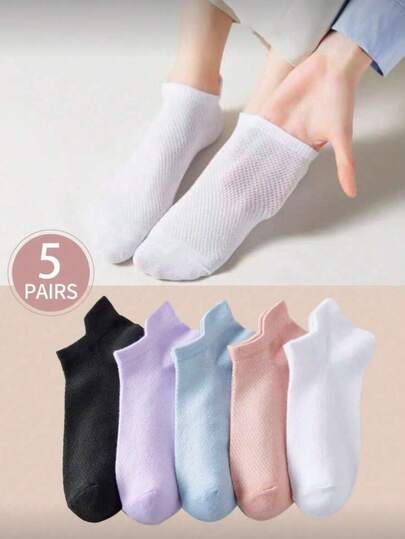 5双纯色女士连裤袜