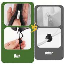 2pcs Large Fruit Tree Netting Bags, Bird Netting Cover With Zipper And Drawstring For Garden Vegetable Bush Protection (Black) - C - View 3