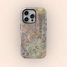 Retro Butterfly Floral Phone Case 70s Flower Collage Cover Dreamy Boho Collage Phone Case Compatible With IPhone 17 16 15 14 Plus 13 12 11 Pro Max - Multicolor - View 1