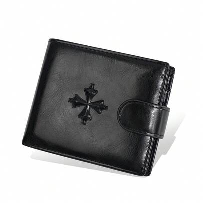 Baellerry Ví nam ngắn, 1 chiếc, nhiều ngăn đựng thẻ + ngăn đựng tiền xu + ngăn đựng tiền giấy, ví gập đôi bằng da PU phong cách công sở, đa năng sử dụng hàng ngày, quà tặng Ngày của Cha cho nam giới, ví đựng tiền mini, ví cầm tay, ví da nam, ví nhỏ, phụ kiện cho giáo viên, ví cổ điển.