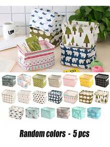 Keranjang Penyimpanan Linen Lipat 4/3/2/1 buah, Kotak Organizer Kapasitas Besar, Keranjang Penyimpanan Serbaguna, Cocok untuk Meja, Lemari, Pakaian, Dapur, Kamar Mandi, Kamar Tidur, Ruang Tamu, Asrama, Organizer Penyimpanan, Perlengkapan Perjalanan - Krem - View 8