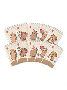 12pcs Capybara Office Supplies Capybara 12/10/8/6/5/4Pcs/Set Lilo & Stitch Stitch Kawaii Pocket Book Hand Book Notepad Paper Cartoon Office Cartoon-Themed Journal For Students And Office Use Perfect Back To School Gift For Return School(Some Parts May Be Random) - 1 Set - View 7