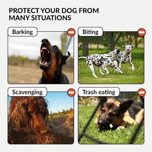 Bozal de cuero duradero - Bozal de antimordeduras y transpirable, adecuado para perros medianos y grandes - Café integral - Ver 2