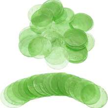 10/30/50pcs Round Shell Pieces, White & Colorful, 1.5/2/2.5/3/4/5cm Flat Round Natural Pierced Shell Pendants, Shell Round Discs Connectors For Wind Chimes/DIY Crafts - Multicolor - View 8