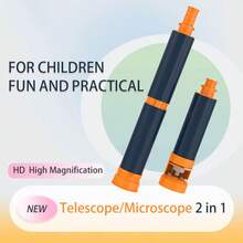 12/24X Multifunctional Optical 2-In-1 Set (Astronomical Telescope, Microscope) Refractive Mirror Body, Fully Coated Glass, Height Adjustable (Excluding Tripod) - Multicolor - View 5