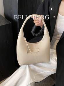 Minimalist Casual Versatile Daily Small Handbag For Women - Beige - View 7