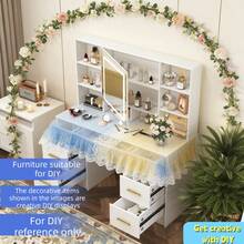 Vanities & Vanity Benches - White - View 9