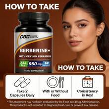 Premium Berberine HCL Supplement With 1000Mg - Contains Pure True Ceylon Cinnamon, Milk Thistle, And Turmeric For Natural Health And Wellness. A Natural Gift For Health And Happiness, Suitable For Everyone. 60 Capsules Easy Take,Packaging May Vary - Berberine tốt nhất - Xem 5
