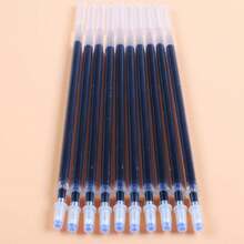 0,5mm 20 unids/set recambio de pluma de Gel varillas de firma de oficina tinta roja azul negra papelería para oficina escuela suministros de escritura manijas aguja 6DLH - Tinta negra - Ver 5
