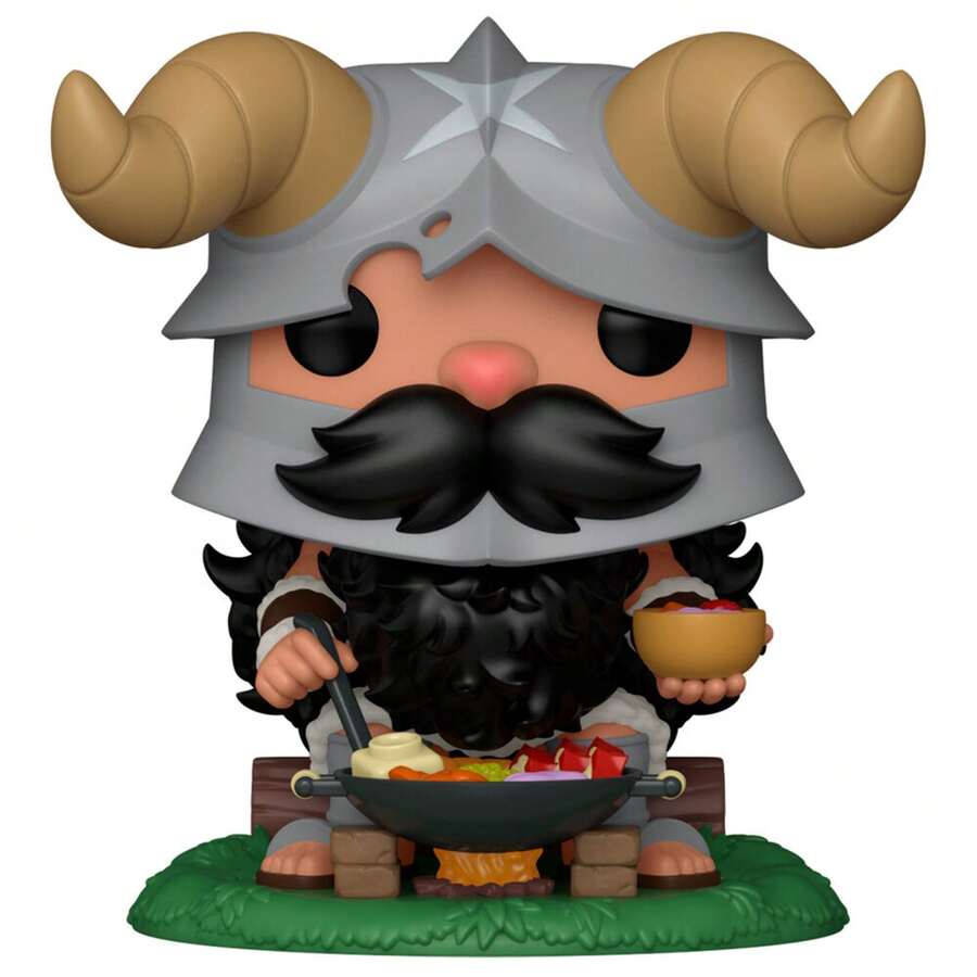 Funko POP Plus Delicious In Dungeon Figure - Senshi No. 2202 - Collectible Vinyl Figure 9cm - Warrior Dwarf Cooking With Pan And Bowl - Official Product - Gift For Collectors - Multicolor - View 1