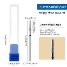 1pc Diamond Nail Drill Bit, Russian Manicure Sanding Head, Cuticle Removal Nail File, Nail Polishing Tool, Nail & Foot Care Accessory - Silver - View 10