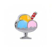 1件套食物主题套装，包括汉堡包、薯条、可乐、三明治、汽水、咖啡、啤酒、西瓜、冰淇淋、蛋糕串珠吊坠、自制吊坠手链和珠宝制作套装 - 彩色 - 查看 14