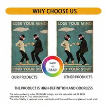 1 件，提供带框帆布印刷，油画帆布印刷，音乐，舞蹈，男性，女性，创意复古时尚小众艺术风格，适用于宿舍、工作室、客厅、卧室、床头板、沙发背景装饰、玄关柜、桌面、落地装饰 - 彩色 - 查看 4