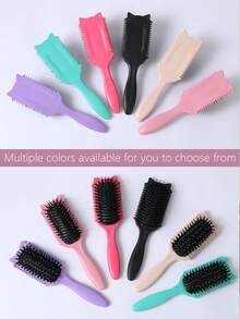 Hair Brush, 2025 Newest Boar Bristle Hair Brush Styling Brush, Curl Define Brush, Shaping & Defining Curls For Women,Hair Brush,Comb,Hair Tools,Hair Products And Accessories For Barber Salon Beauty Travel Essentials - Multicolor - View 7