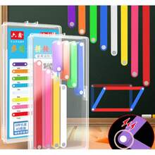 Magnetic Polygonal Splicing Strips, Parallelogram And Triangle Teaching Aids, 2nd-4th Grade Magnetic Geometry Demonstrator, Synchronized With Textbooks, Math Auxiliary Teaching Tool. Through Observation And Hands-On Practice, Quickly Understand The Abstract Characteristics Of Geometric Shapes. - Multiple - View 5