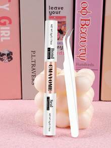 612/576/522 Sets Of D-Shaped Curling Mascara Adhesive Kits - Single Strand False Lashes - Large Capacity - Mixed Pack Of 8 - 16mm Sets Include Mascara Adhesion And Sealing, Eyelash Tweezers, And Eyelash Brush. DIY False Lash Bundles - Naturally Shaped, Thick, Super Soft, Super Light. Reusable Segmented Single Strand False Lash Kits - White - View 12