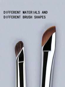 1pc Dual Ended Eyeliner Brush/Fine Detail Shader Brush/Eyeshadow Blending Brush, Angled Brow Brush,Eyebrow Brush,Eyeshadow Brush,Spoolie,Spoolie Brush - Multicolor - View 8