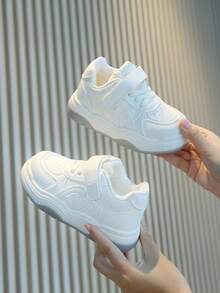 Spring/Autumn Kids Sports Shoes, New Girls Training Shoes, Boys Casual Sneakers, Toddlers Soft Bottom Running Shoes - Beige - View 1