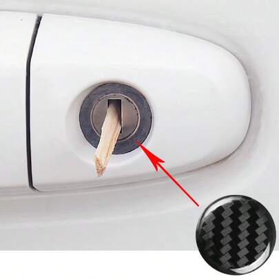 4pcs/Set 20mm Car Door Lock Hole Decorative Stickers, Fashion Car Stickers, Durable Material, High Adhesiveness, Lock Hole Cover