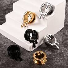 2个316L不锈钢水滴形耳扩耳钉耳扩扩器男女通用身体饰品耳塞耳廓扩张器 - round - 查看 7