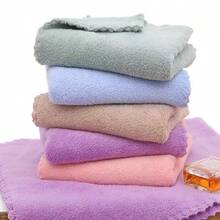 3/6/9pcs Ultra-Soft Coral Fleece Towel Set, Super Absorbent Face Towels, Multi-Purpose, Can Be Used For Drying Hair, Wiping Moisture, Cleaning Cars, Sports, Travel, Bathroom Essentials - Brown - View 2